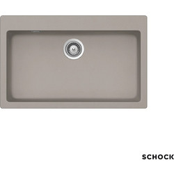 Schock Cristalite Manhattan Ένθετος Νεροχύτης Γρανίτη Ματ Concrete Beton 79x50cm 30080-1451