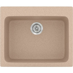 Sanitec Classic 331 Υποκαθήμενος Νεροχύτης Γρανίτη Ματ Granite Sand 60x50cm