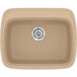 Sanitec Classic 313 Επικαθήμενος Νεροχύτης Γρανίτη Ματ Granite Beige 58x50cm