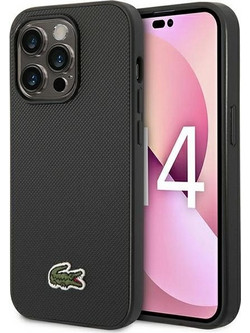 Lacoste Iconic Petit Pique Magsafe Θήκη Back Cover Black (iPhone 14 Pro Max)