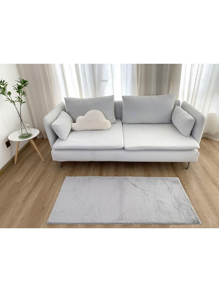 Χαλί 67x140 Γουνάκι Felicity Silver Γκρι