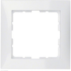 Frame 1gang, S.1, p. white glossy