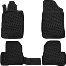 ΠΑΤΑΚΙΑ ΣΕ ΣΚΑΦΗ TPE ΛΑΣΤΙΧΟ ΓΙΑ PEUGEOT 206 3/5D 1998+ ΣΕ ΜΑΥΡΟ ΧΡΩΜΑ NOVLINE - 4 ΤΕΜ