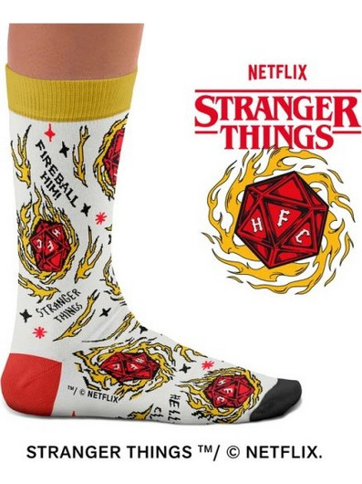 Sock Affairs Stranger Things D20 Ανδρικές Κάλτσες Ψηλές με Σχέδια Πολύχρωμες