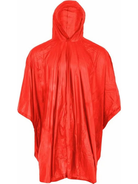 HIGHLANDER Lightweight Hooded Poncho, Ελαφρύ Πόντσο με Κουκούλα, WJ056 /Red