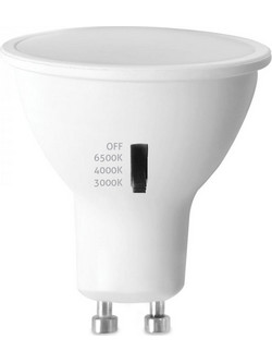 jager ΛΑΜΠΑ LED AVIDE 7W GU10 CCT 3000K - 4000K - 6400Κ ΣΠΟΤΑΚΙ ΜΕ ΔΙΑΚΟΠΤΗ ΕΝΑΛΛΑΓΗΣ ΘΕΡΜΟΚΡΑΣΙΑΣ (AV-212447)