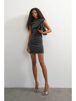 Topshop Celen Mini Φόρεμα Ανθρακί 31002166