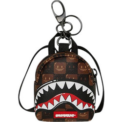 Sprayground Μπρελόκ Sharks In Paris WTF Bubble Brown Check Backpack Keychain MULTI