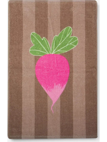 Πετσέτα Κουζίνας Βελουτέ Nef-Nef Homeware Radish Brown 40x60