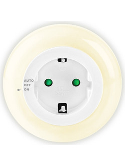 SONORA RING LIGHT Φωτάκι νυκτός LED με pass through πρίζα σούκο