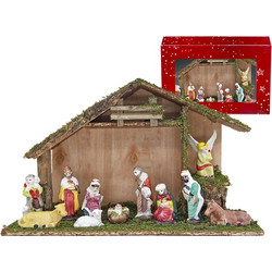 Φάτνη Ξύλινη Πολύ Μεγάλη 37x24cm Xmasfest 113938
