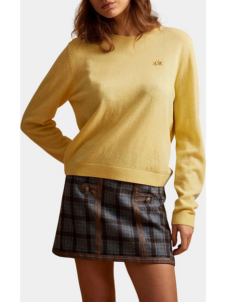 LA MARTINA ΜΠΛΟΥΖΑ ΠΛΕΚΤΗ ΜΜ CREW NECK SWEATER MERINO 3LMWDS010-04161 Yellow