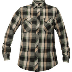 Emerson Button Down Flannel Shirt Ανδρικό Πουκάμισο Μπεζ