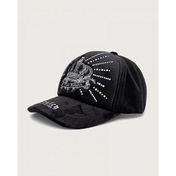 Juicy Jay's Regal Rebelle Diamante Velour Γυναικείο Καπέλο Jockey Βελουτέ Μαύρο JCAWH226718-101