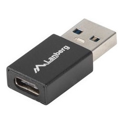 Lanberg AD-UC-UA-01 cable gender changer USB 3.0 Type A USB 3.0 Type C Black