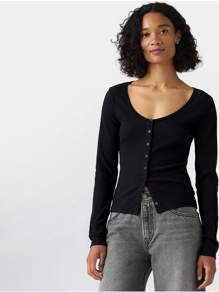 Levi's Austen Button-Up Γυναικεία Μακρυμάνικη Μπλούζα 0088R-0001 AUSTEN BUTTON THROUGH LS ANTHRACITE NIGHT
