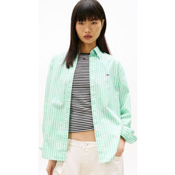 Tommy Hilfiger TJW Reg Poplin Shirt Ext Γυναικείο Πουκάμισο Πράσινο DW0DW22211-0CF