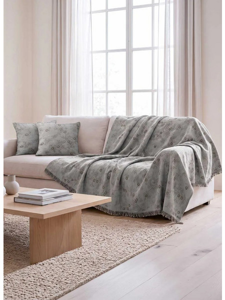 Ριχτάρι BOTANY GREY PET 170 x 180 εκ. MADI - 1.70x1.80