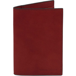 Leather passport cover - Κόκκινο