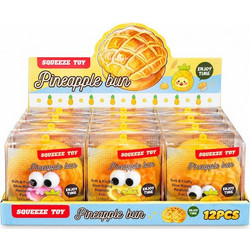 Crunchy Pineapple Bun Squishy Αφρώδες , Slow Rising Soft Stress Toy