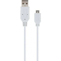 Schwaiger Regular USB 2.0 to micro USB Cable Λευκό 2m (LK200M532) 1τμχ