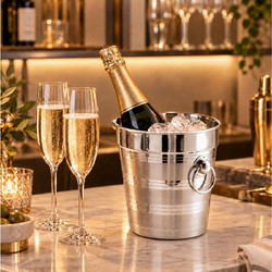 ΑΞΕΣΟΥΆΡ ΚΡΑΣΙΟΎ ICE BUCKET. STAINLESS STEEL. 3.8 LITERS 01315504