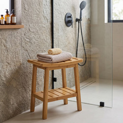 Σκαμπό για το μπάνιο 5five bamboo - 39.5x25x46cm