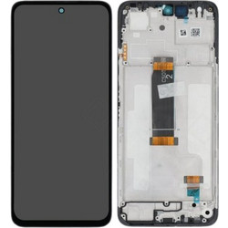 Γνήσια Οθόνη LCD και Μηχανισμός Αφής Με Πλαίσιο για Xiaomi Redmi 13 4G / Redmi 13 5G / Poco M6 - Μαύρο (Service Pack)