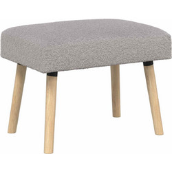 vidaXL παγκάκι Μονόχρωμο Ανοιχτό γκρι 60x40x45cm Μπουκλέ