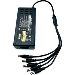 Andowl Q-DC1266 Universal Τροφοδοτικό 12V 8A 96W με 5 Βύσματα Μαύρο