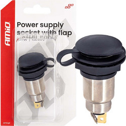 Amio - Πρίζα Τροφοδοσίας με Καπάκι 12V / 24V - 250W - 1 τεμ. (04462/AM)