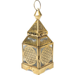 Φωτιστικό για ρεσώ/ Oriental Lantern Λουλούδι της ζωής - χρωμα χρυσό Διαστάσεις: 9 x 23 cm