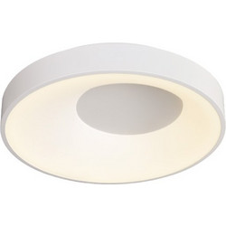 Inlight Πλαφονιέρα οροφής LED 36W 3CCT από λευκό μέταλλο και ακρυλικό D:48cm (42040-White)