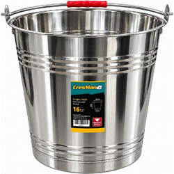 Κουβάς Inox-201 Cresman - Πρακτικός και Ανθεκτικός