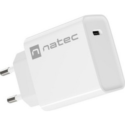 NATEC NETWORK CHARGER RIBERA USB-C 20W PD WHITE