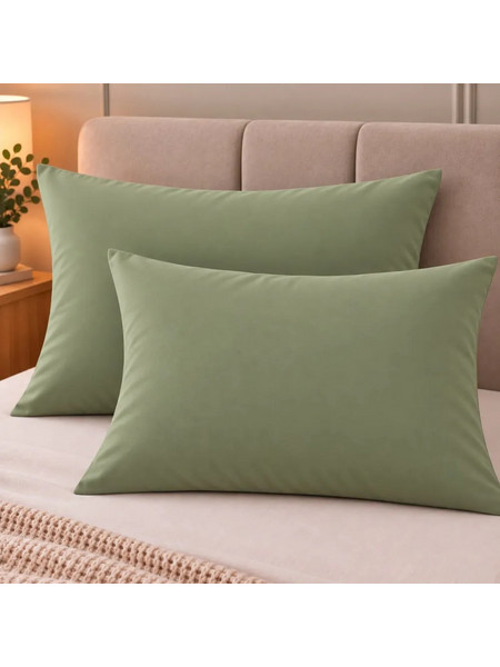 Μαξιλαροθήκες 2 τεμ (52x72) Olive Astron Italy - 0.52x0.72