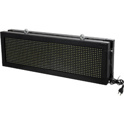 GLOBOSTAR(R) DISPLAY 90316 Κυλιόμενη Ψηφιακή Επιγραφή Διπλής Όψης 64x16cm P10 64x16 Pixel LED 100W AC 220-240V Αδιάβροχο IP65 Ψυχρό Λευκό 6000K - WiFi Control μέσω FK APP - Αισθητήρας Θερμοκρασίας & Υ