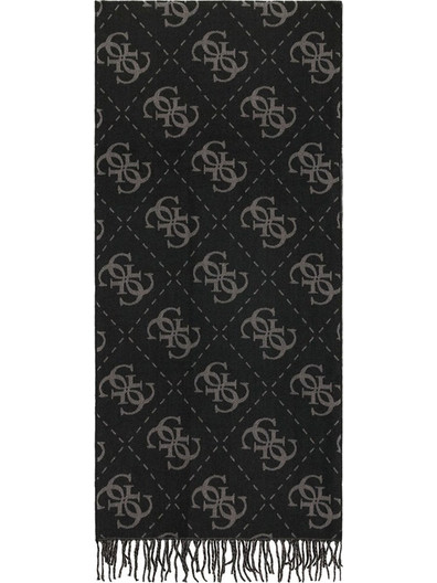 Κασκόλ GUESS Boston Jacquard AM9666POL03 Μαύρο