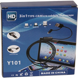 ΕΝΔΟΣΚΟΠΙΚΗ ΚΑΜΕΡΑ 5m 7.0mm TYPE-C & MICRO USB HL-06334-HL-06334