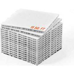VEVOR Πλακάκια Dryland για Χόκεϊ, 12 x 12 in 15 Τεμ. Κουμπωτή Επιφάνεια Προπόνησης Πολλαπλών Χρήσεων, Πλακάκια Δαπέδου Χορού, Εξοπλισμός Προπόνησης Χόκεϊ για Σουτ (Γκρι της Σποδού, 15 sq. ft/Κουτί)