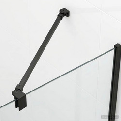 Μπάρα Στήριξης Ντουζιέρας 57,5 cm για γυαλί 68/ mm Μαύρο 42046638