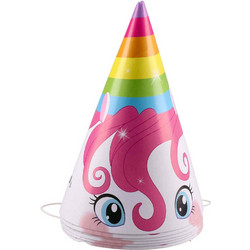 Καπελάκια Πάρτι Unicorn Σετ 6 Τεμαχίων 708174 (0029082)