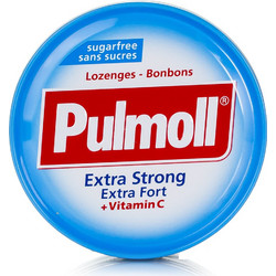 Pulmoll Extra Strong Fort Βιταμίνη C Καραμέλες για Βήχα Ερεθισμένο Λαιμό & Πονόλαιμο 50gr