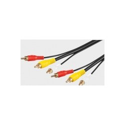 CRCA 315 Καλώδιο composite 3 RCA σε 3 RCA αρσενικά 1,5μ