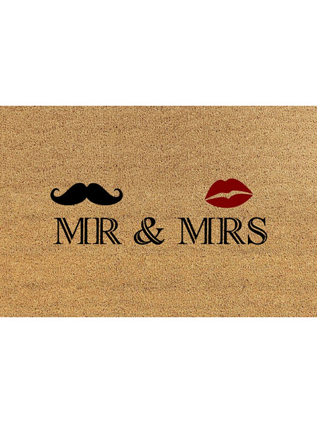 Χαλάκι εισόδου MR & MRS ΠΟΔ-009-109 40x60cm, Etoile