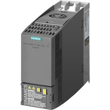 Siemens SINAMICS G120C RATED POWER 2,2KW WITH 150% OVERLOAD FOR 3 SEC 3AC380-480V +10/-20% 47-63HZ UNFILTERED I/O-INTERFACE: 6DI (6SL3210-1KE15-8UB2)