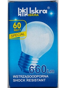 Iskra Λάμπα Σφαιρικό Ε27/60W Γαλακτος
