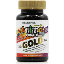 Nature's Plus Animal Parade Gold Assorted Cherry Orange & Grape 60 Ζελεδάκια