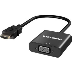 VicTsing HDMI to VGA Adapter, Gold-Plated HDMI Male to VGA Female Converter 1080P