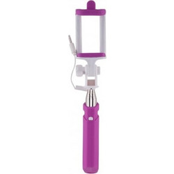 RAINBOW MINI MONOPOD 3.5mm PLUG SELFIE MONOPOD PURPLE SF117